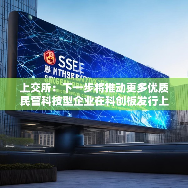 上交所：下一步将推动更多优质民营科技型企业在科创板发行上市