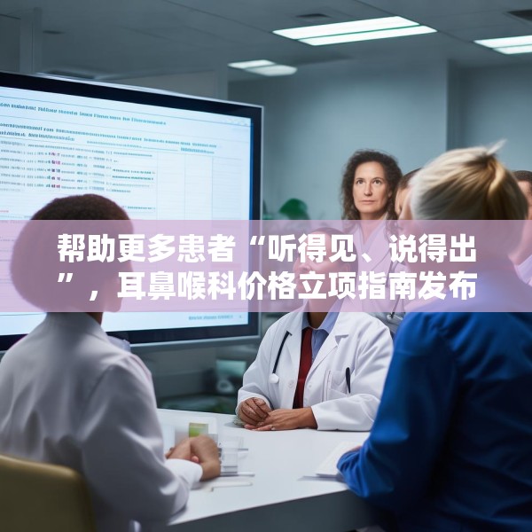 帮助更多患者“听得见、说得出”，耳鼻喉科价格立项指南发布