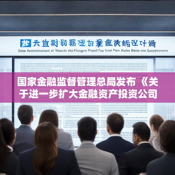 国家金融监督管理总局发布 《关于进一步扩大金融资产投资公司股权投资试点的通知》