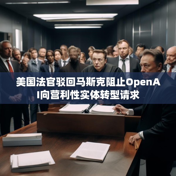 美国法官驳回马斯克阻止OpenAI向营利性实体转型请求