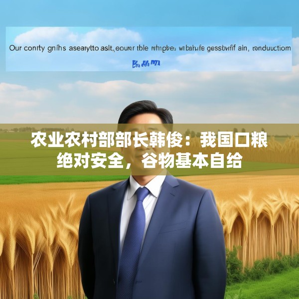 农业农村部部长韩俊：我国口粮绝对安全，谷物基本自给