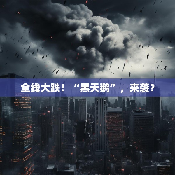 全线大跌！“黑天鹅”，来袭？