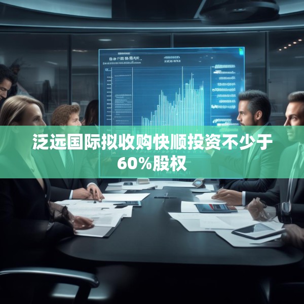 泛远国际拟收购快顺投资不少于60%股权