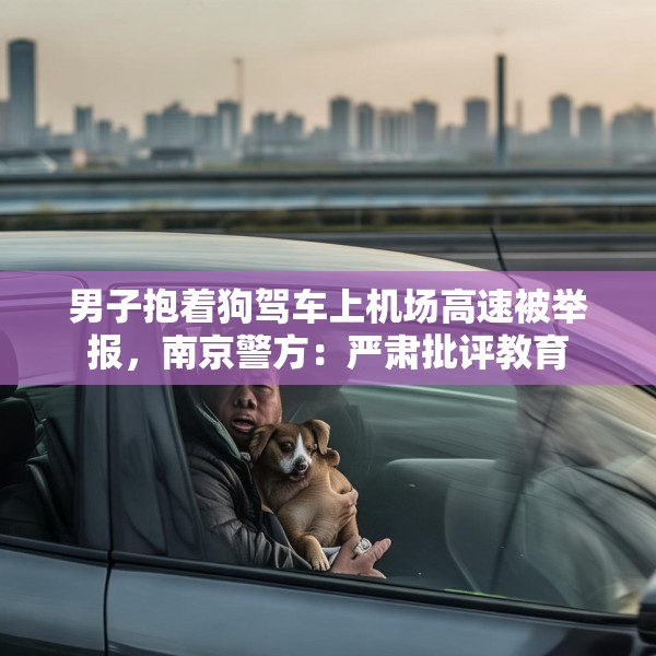 男子抱着狗驾车上机场高速被举报，南京警方：严肃批评教育