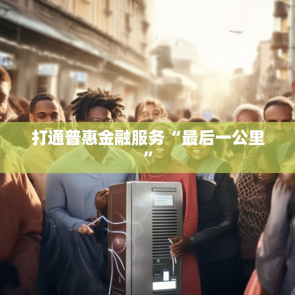 打通普惠金融服务“最后一公里”