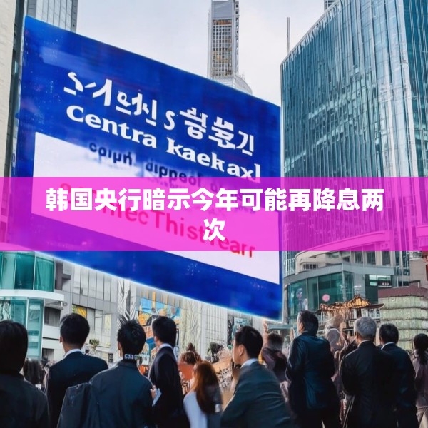 韩国央行暗示今年可能再降息两次