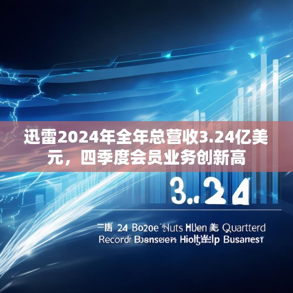 迅雷2024年全年总营收3.24亿美元，四季度会员业务创新高