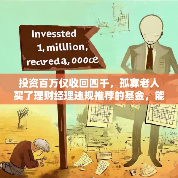 投资百万仅收回四千，孤寡老人买了理财经理违规推荐的基金，能获赔吗？