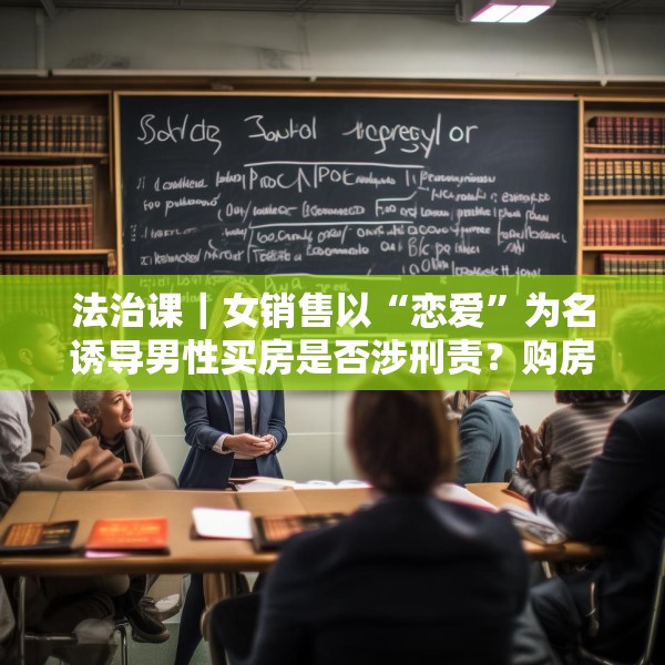 法治课｜女销售以“恋爱”为名诱导男性买房是否涉刑责？购房合同有效吗？