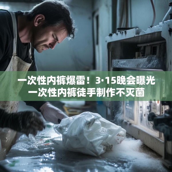 一次性内裤爆雷！3·15晚会曝光一次性内裤徒手制作不灭菌