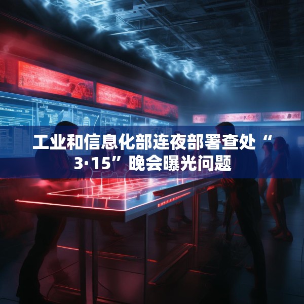 工业和信息化部连夜部署查处“3·15”晚会曝光问题