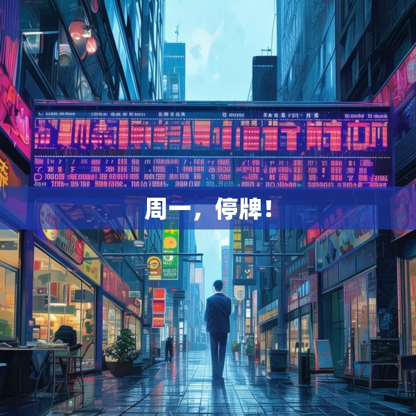 周一，停牌！