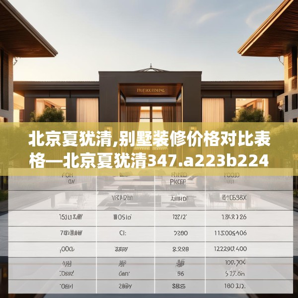 北京夏犹清,别墅装修价格对比表格—北京夏犹清347.a223b224c227fgy.234fds