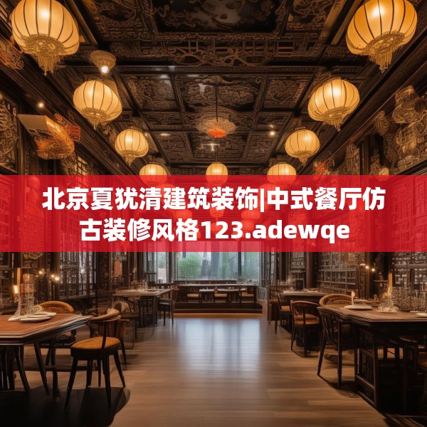 北京夏犹清建筑装饰|中式餐厅仿古装修风格123.adewqe