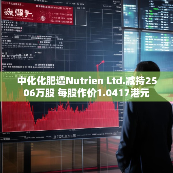 中化化肥遭Nutrien Ltd.减持2506万股 每股作价1.0417港元