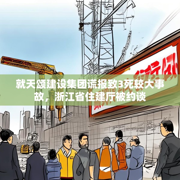 就天颂建设集团谎报致3死较大事故，浙江省住建厅被约谈
