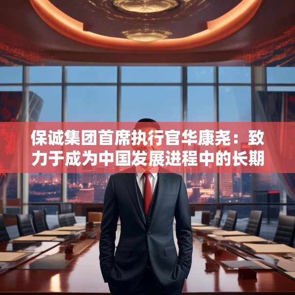 保诚集团首席执行官华康尧：致力于成为中国发展进程中的长期合作伙伴