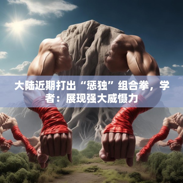大陆近期打出“惩独”组合拳，学者：展现强大威慑力