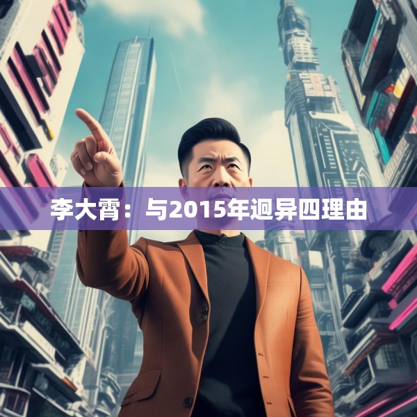 李大霄：与2015年迥异四理由