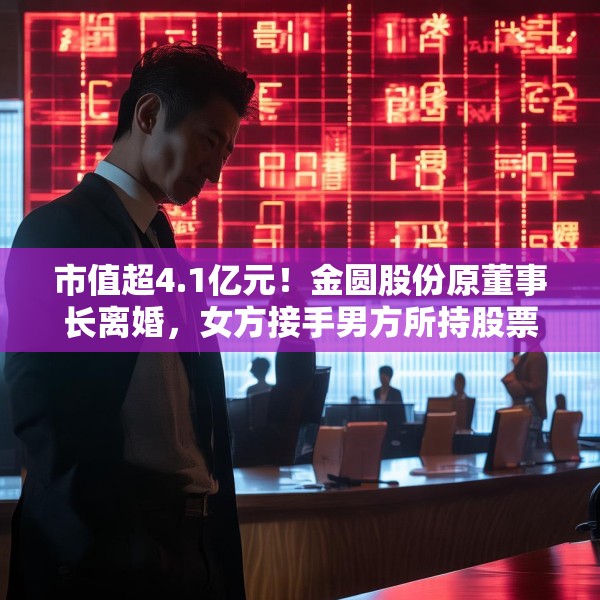 市值超4.1亿元！金圆股份原董事长离婚，女方接手男方所持股票