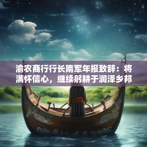 渝农商行行长隋军年报致辞：将满怀信心，继续躬耕于润泽乡邦的桑梓沃土，投身于数字农商行的星辰大海