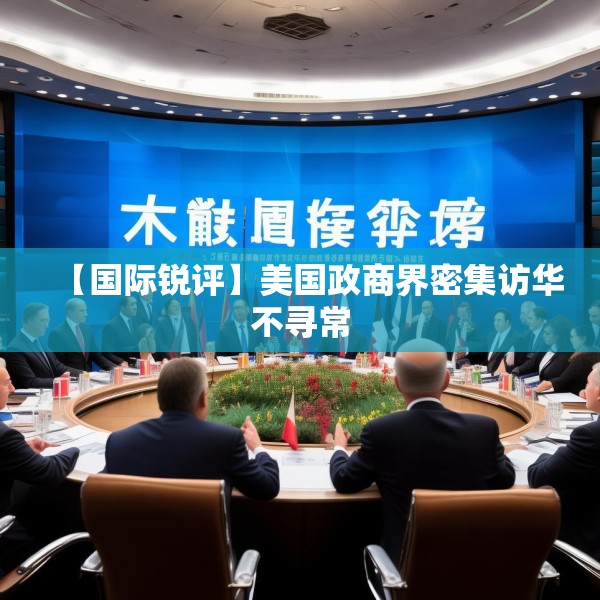 【国际锐评】美国政商界密集访华不寻常
