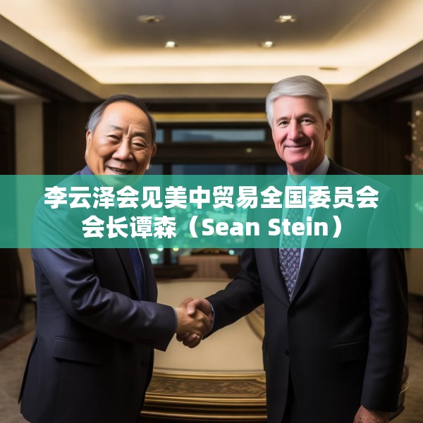 李云泽会见美中贸易全国委员会会长谭森（Sean Stein）
