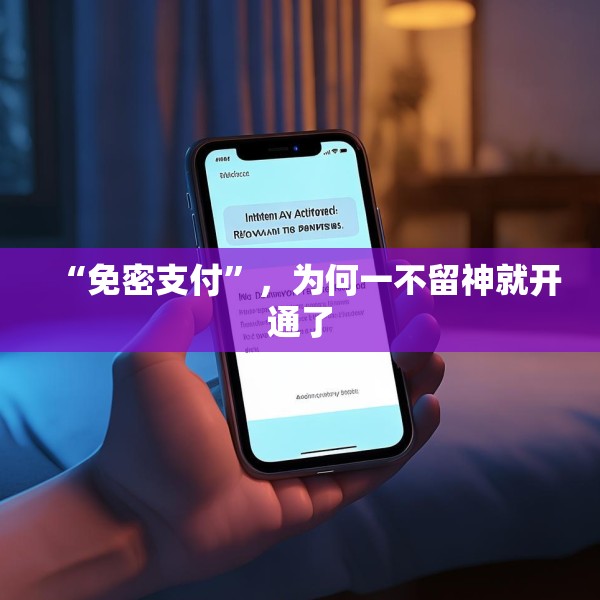 “免密支付”，为何一不留神就开通了