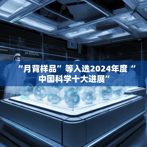 “月背样品”等入选2024年度“中国科学十大进展”