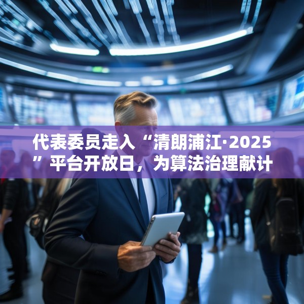 代表委员走入“清朗浦江·2025”平台开放日，为算法治理献计