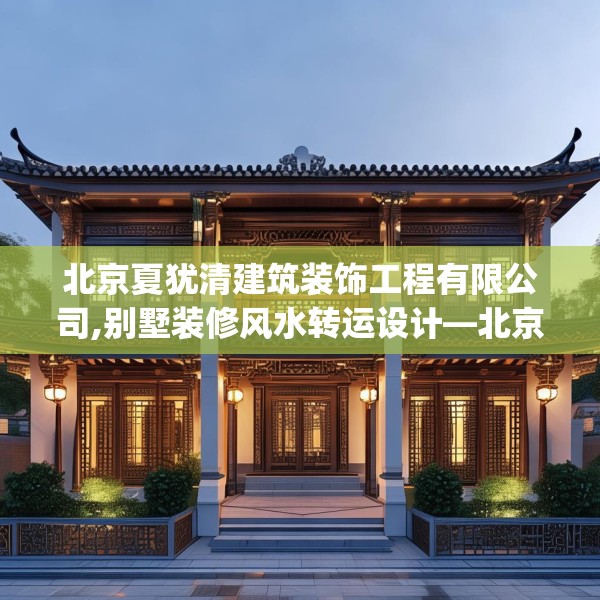 北京夏犹清建筑装饰工程有限公司,别墅装修风水转运设计—北京夏犹清建筑装饰工程有限公司281.a157b158c161fgy.168cvcx