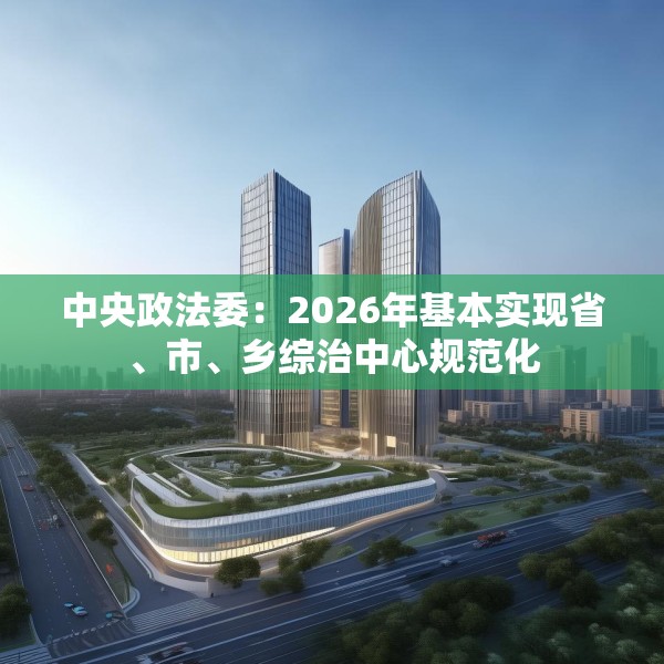 中央政法委：2026年基本实现省、市、乡综治中心规范化
