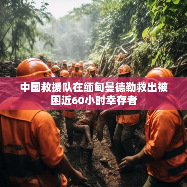 中国救援队在缅甸曼德勒救出被困近60小时幸存者