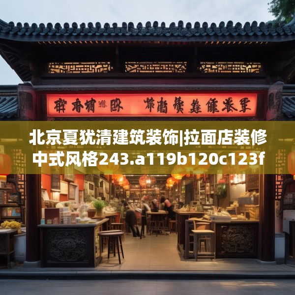 北京夏犹清建筑装饰|拉面店装修中式风格243.a119b120c123fgy.130fghfd