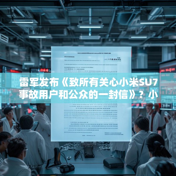 雷军发布《致所有关心小米SU7事故用户和公众的一封信》？小米：假的