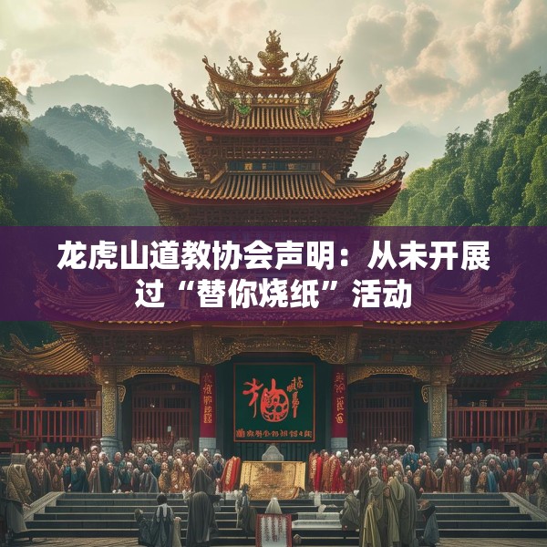龙虎山道教协会声明：从未开展过“替你烧纸”活动