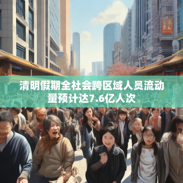 清明假期全社会跨区域人员流动量预计达7.6亿人次
