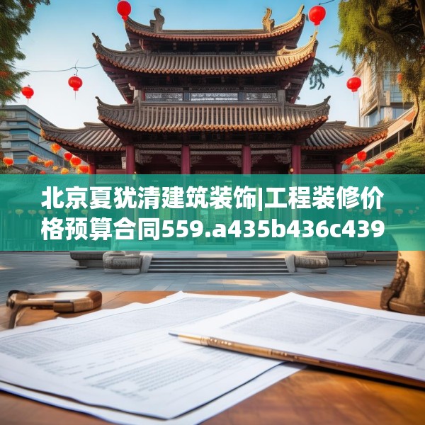 北京夏犹清建筑装饰|工程装修价格预算合同559.a435b436c439fgy.446jhhj