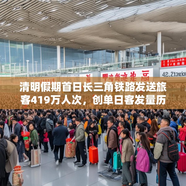 清明假期首日长三角铁路发送旅客419万人次，创单日客发量历史新高