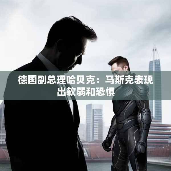 德国副总理哈贝克：马斯克表现出软弱和恐惧