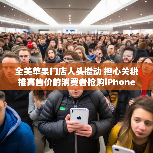 全美苹果门店人头攒动 担心关税推高售价的消费者抢购iPhone