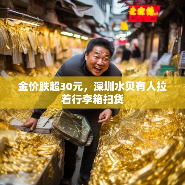 金价跌超30元，深圳水贝有人拉着行李箱扫货