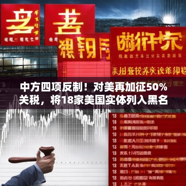 中方四项反制！对美再加征50%关税，将18家美国实体列入黑名单
