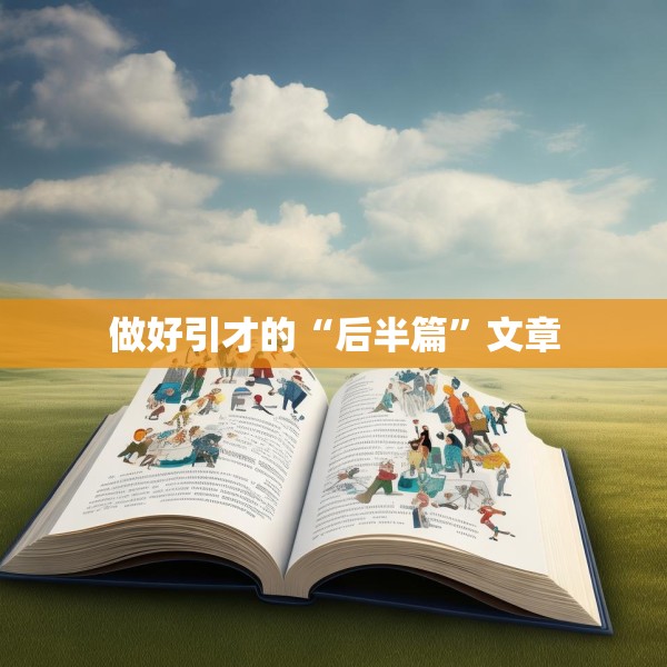 做好引才的“后半篇”文章
