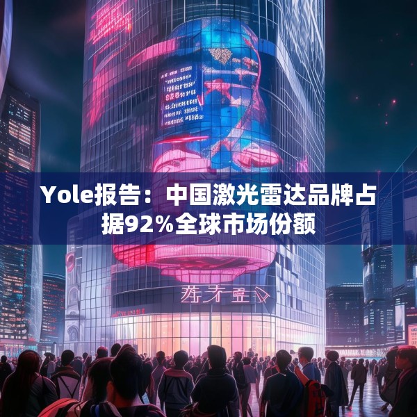 Yole报告：中国激光雷达品牌占据92%全球市场份额