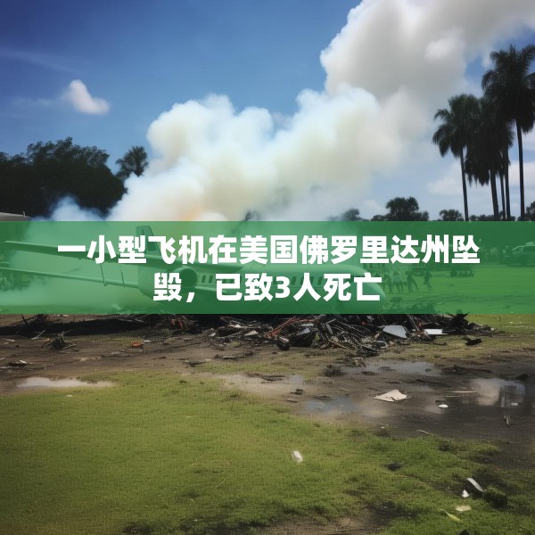 一小型飞机在美国佛罗里达州坠毁，已致3人死亡