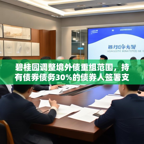 碧桂园调整境外债重组范围，持有债券债务30%的债券人签署支持协议