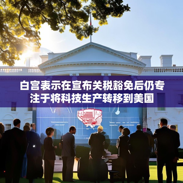 白宫表示在宣布关税豁免后仍专注于将科技生产转移到美国