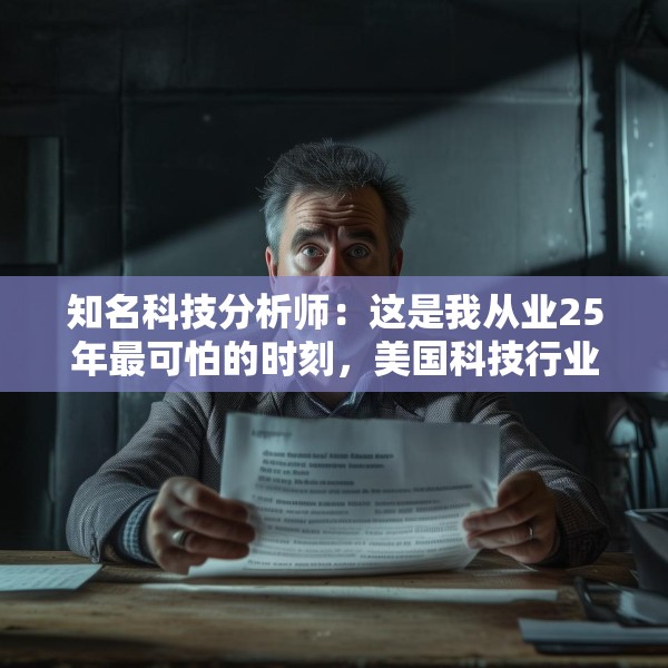 知名科技分析师：这是我从业25年最可怕的时刻，美国科技行业可能“倒退十年”