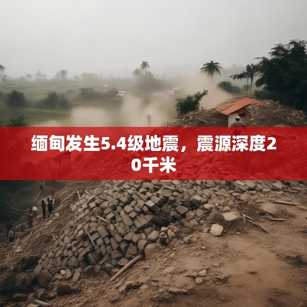 缅甸发生5.4级地震，震源深度20千米